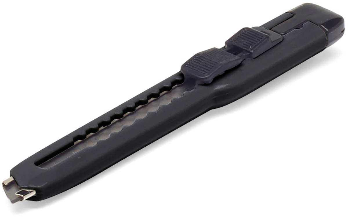Cutterkniv lille plast med 1 blad, 9 mm