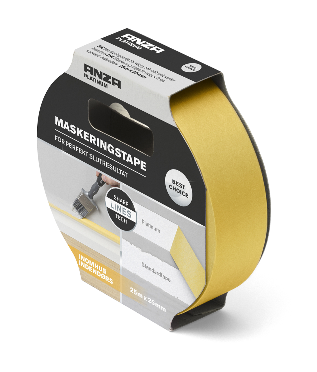 Platinum malertape inde 25 m x 25 mm