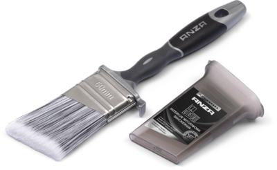 Platinum skrå lakpensel 50 mm med etui