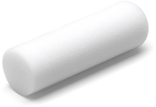 Basic minirulle glat 5 cm (Skum) 2-pak