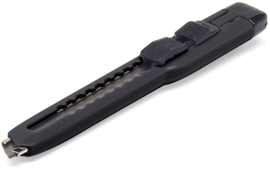 Cutterkniv lille plast med 1 blad, 9 mm